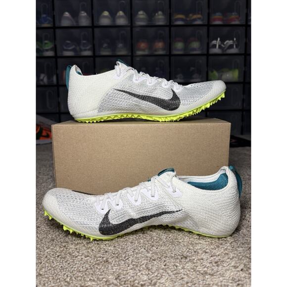 Nike Zoom Superfly Elite 2 FK White Track Spikes FZ9662-100 Men’s Size 9 NEW - Picture 2 of 6